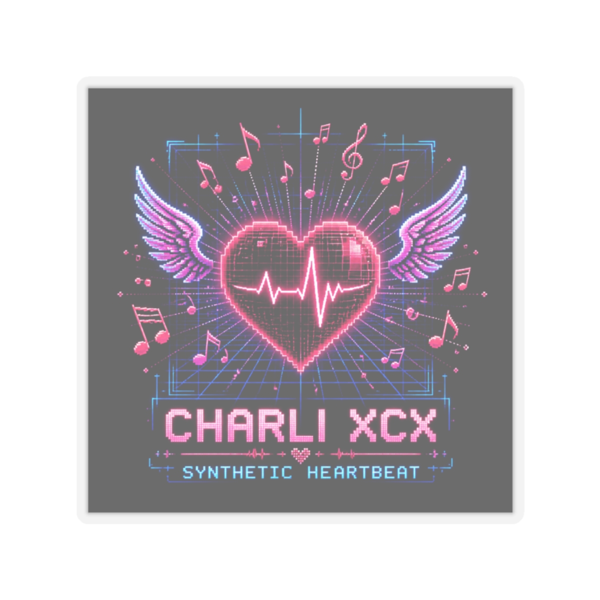 Charli XCX "Charli XCX - Synthetic Heartbeat" Sticker
