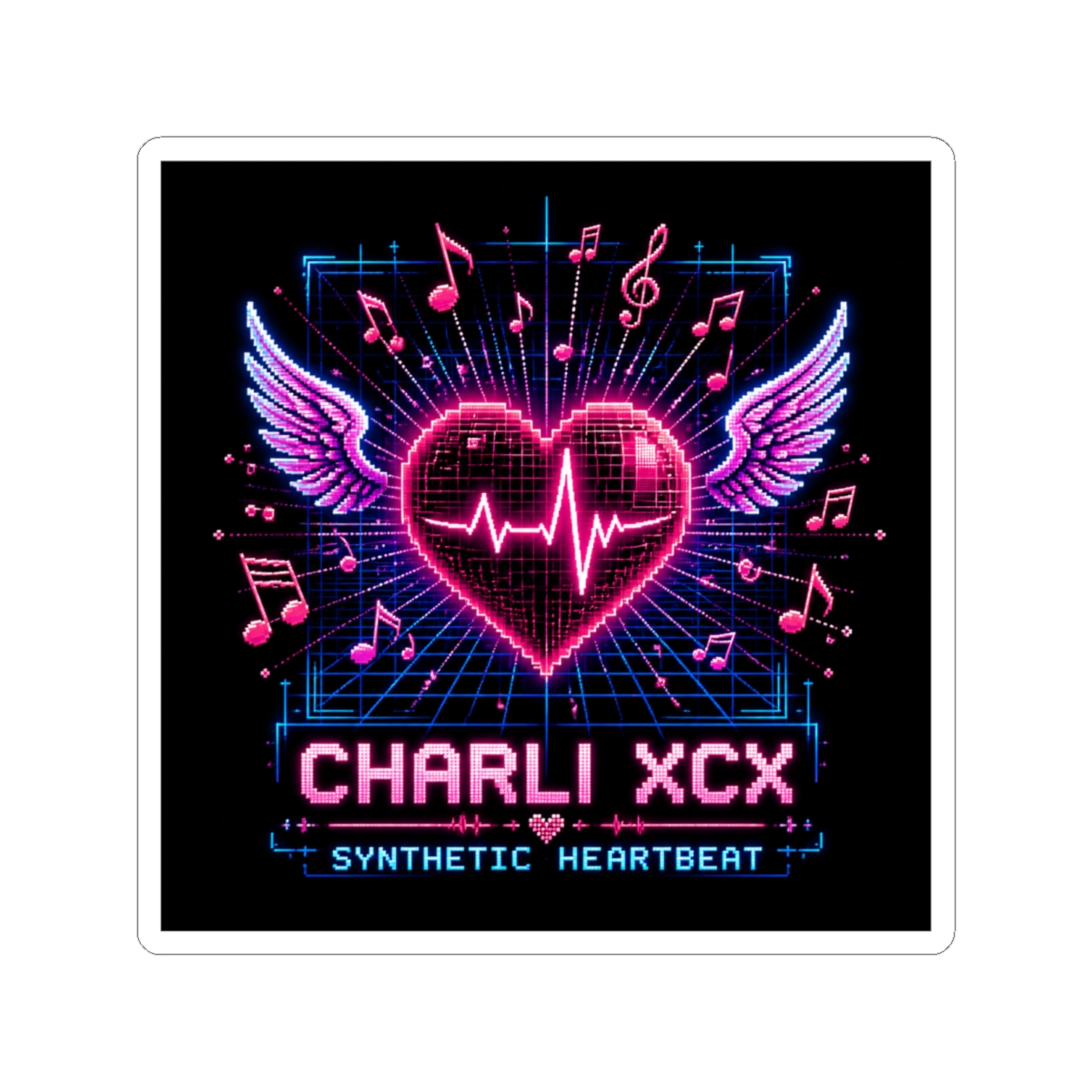 Charli XCX "Charli XCX - Synthetic Heartbeat" Sticker