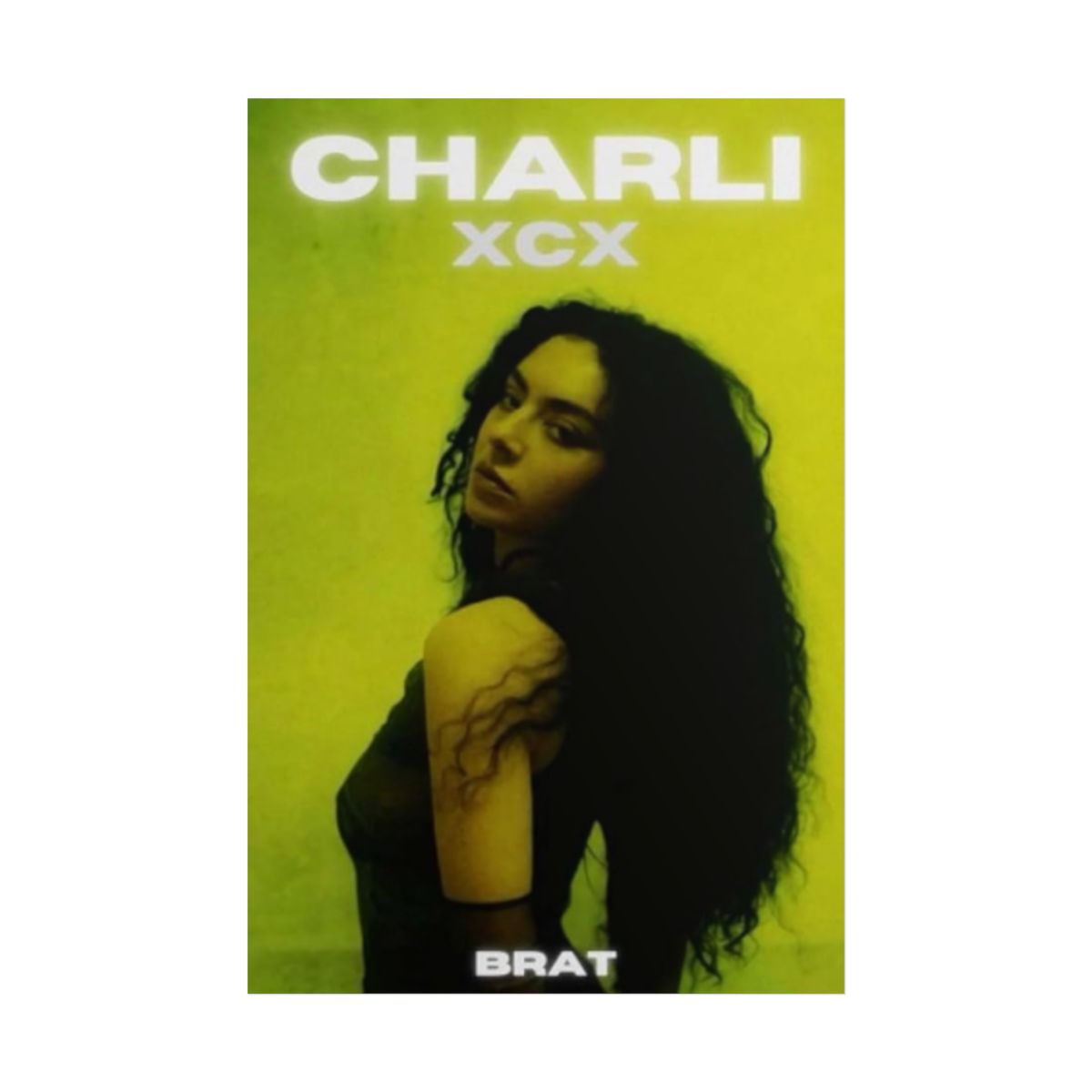 Brat Poster | Charli XCX - alternate angle 2, merchandise
