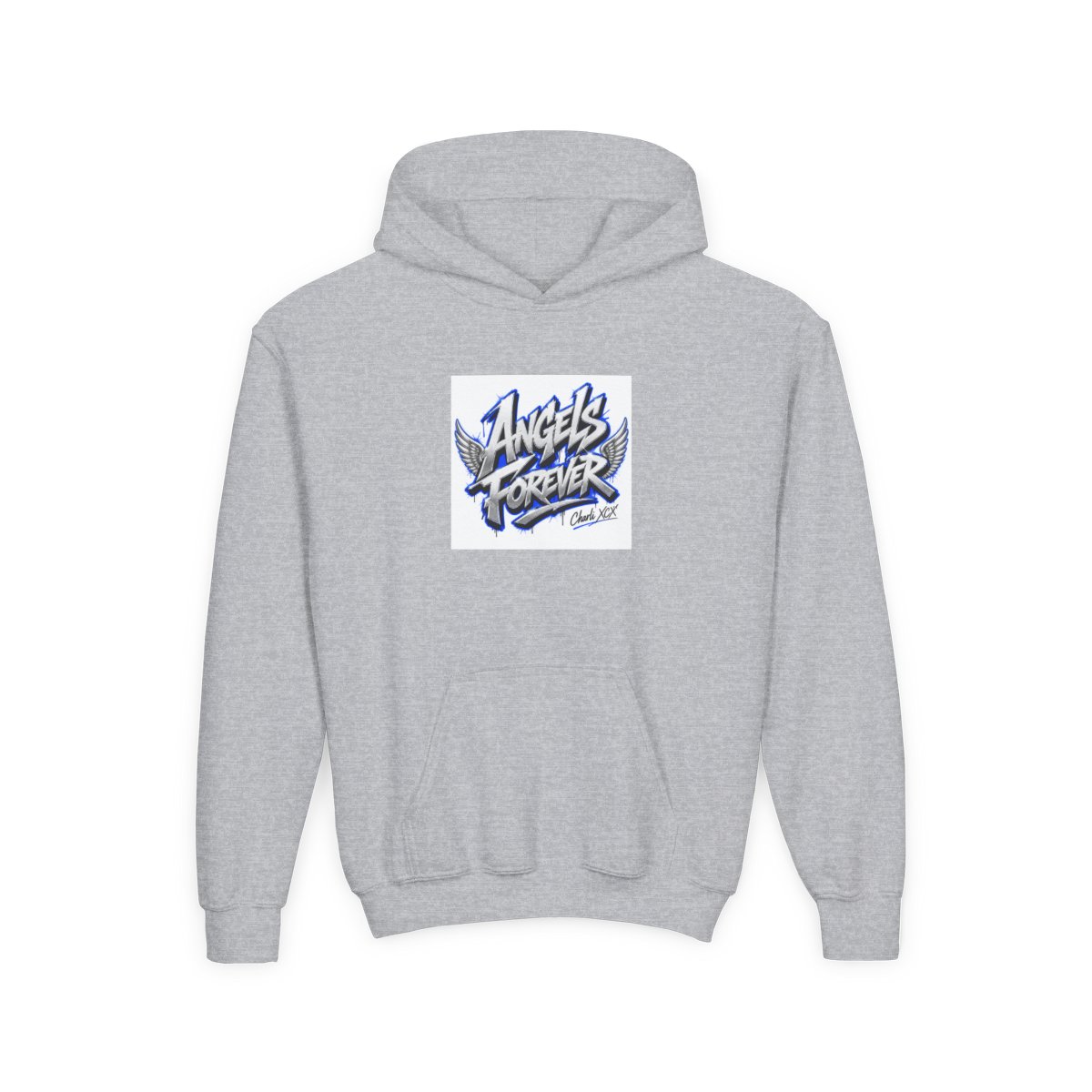Charli XCX "Angels Forever" Kids Hoodie - alternate angle 3, merchandise