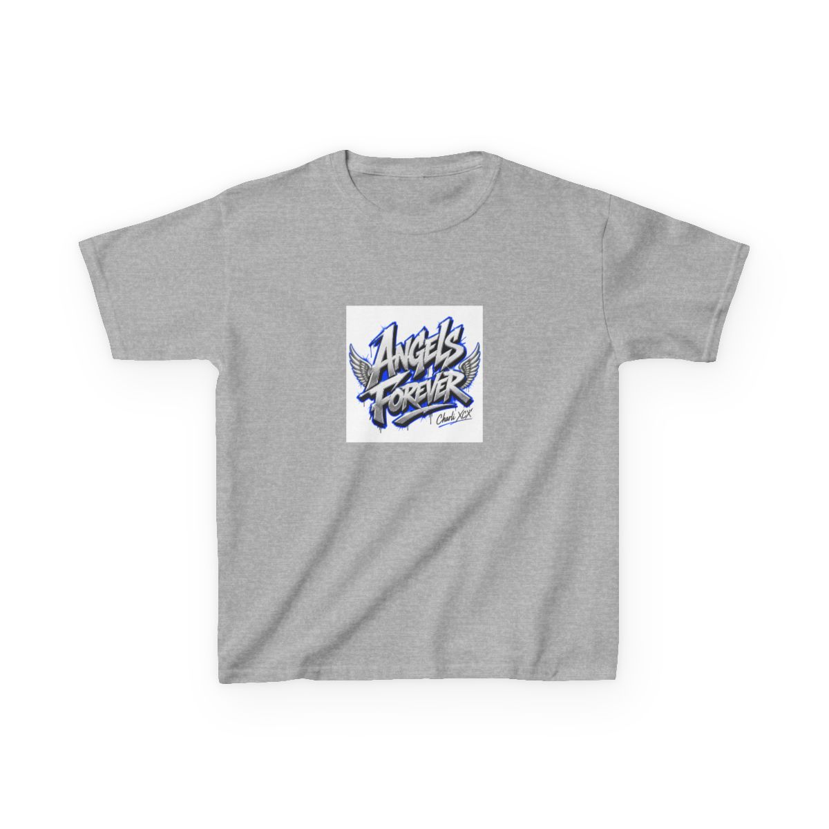 Charli XCX "Angels Forever" Unisex Kids Tee - alternate angle 3, merchandise